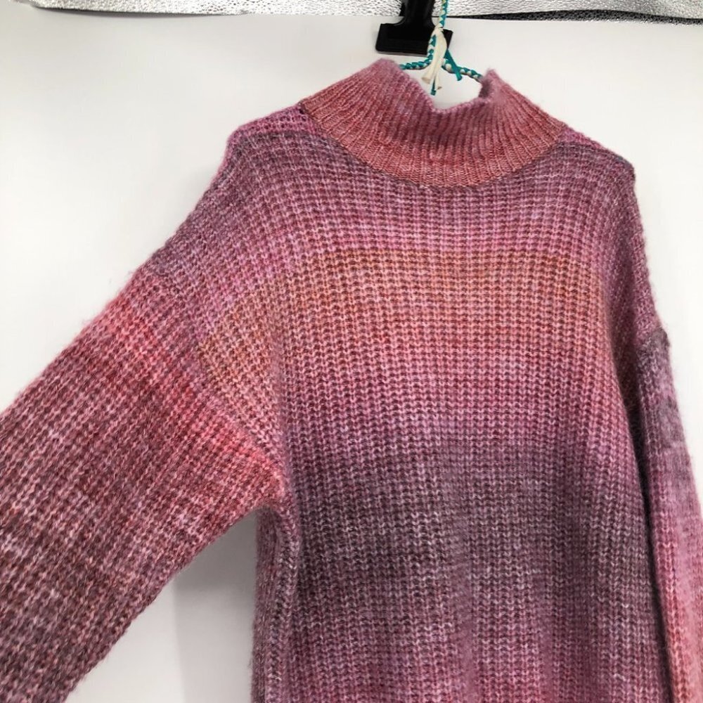 Twik by Simon- A Neutral Pink Knitted Mockneck Sweater Dress Sz M-Cosy -NWOT - Picture 11 of 15